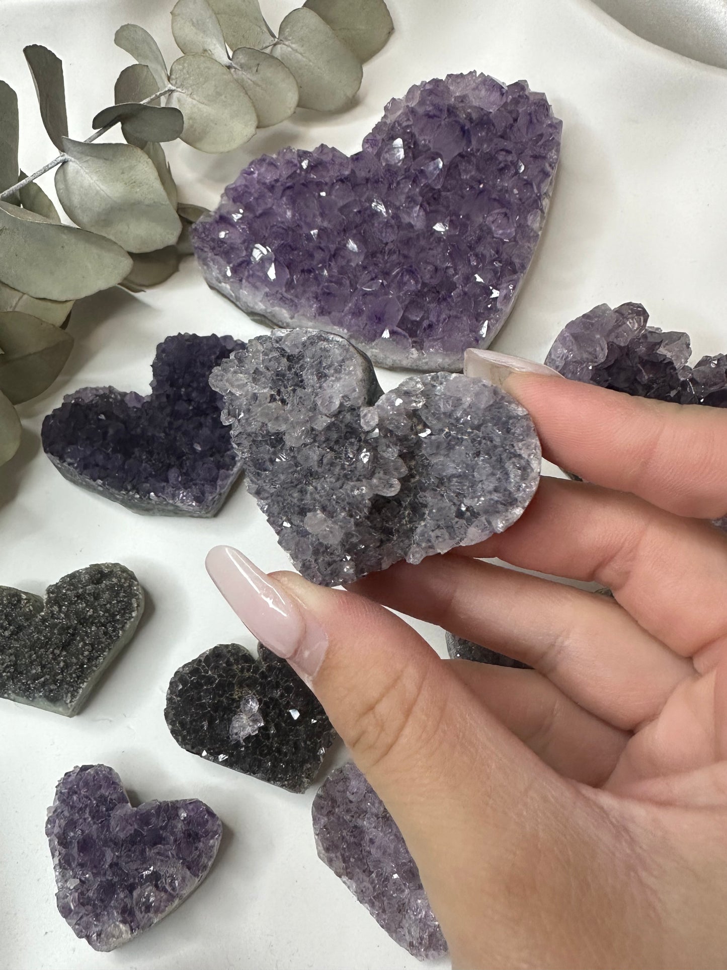 Amethyst Heart Clusters (Choose Your Own)