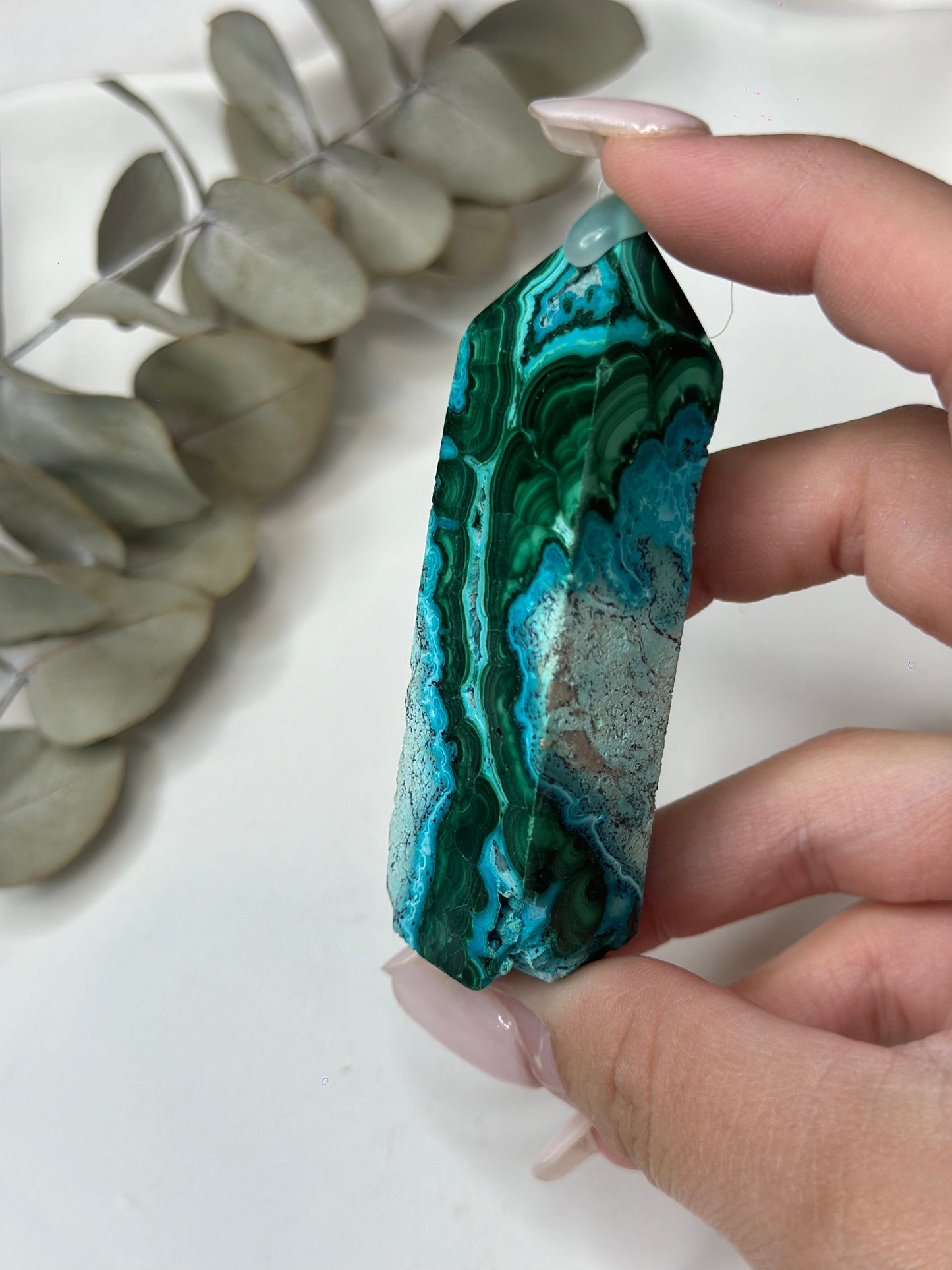 Malachite X Chrysocolla Tower #3