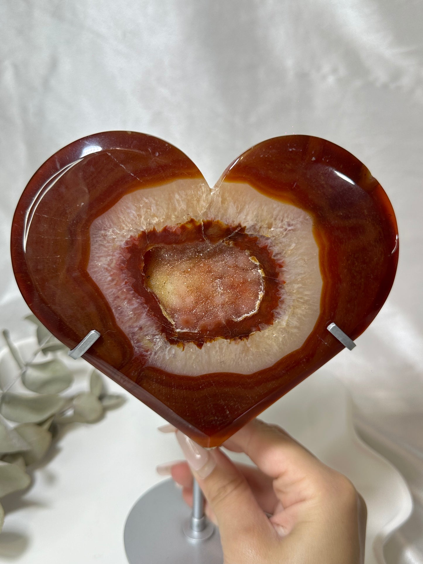 Carnelian Heart on a Stand #1