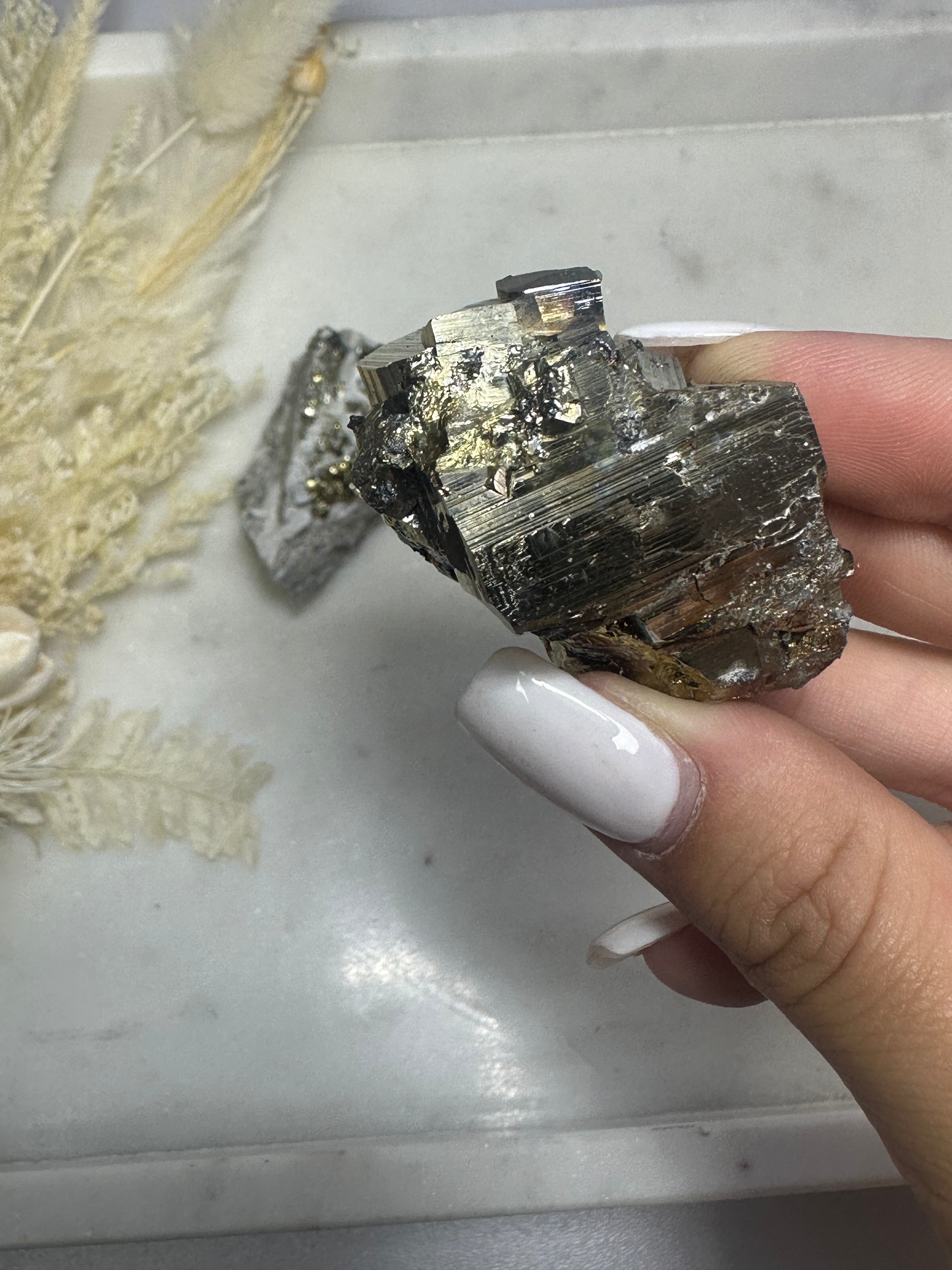 Iridescent Pyrite Cluster (Choose Your Own)