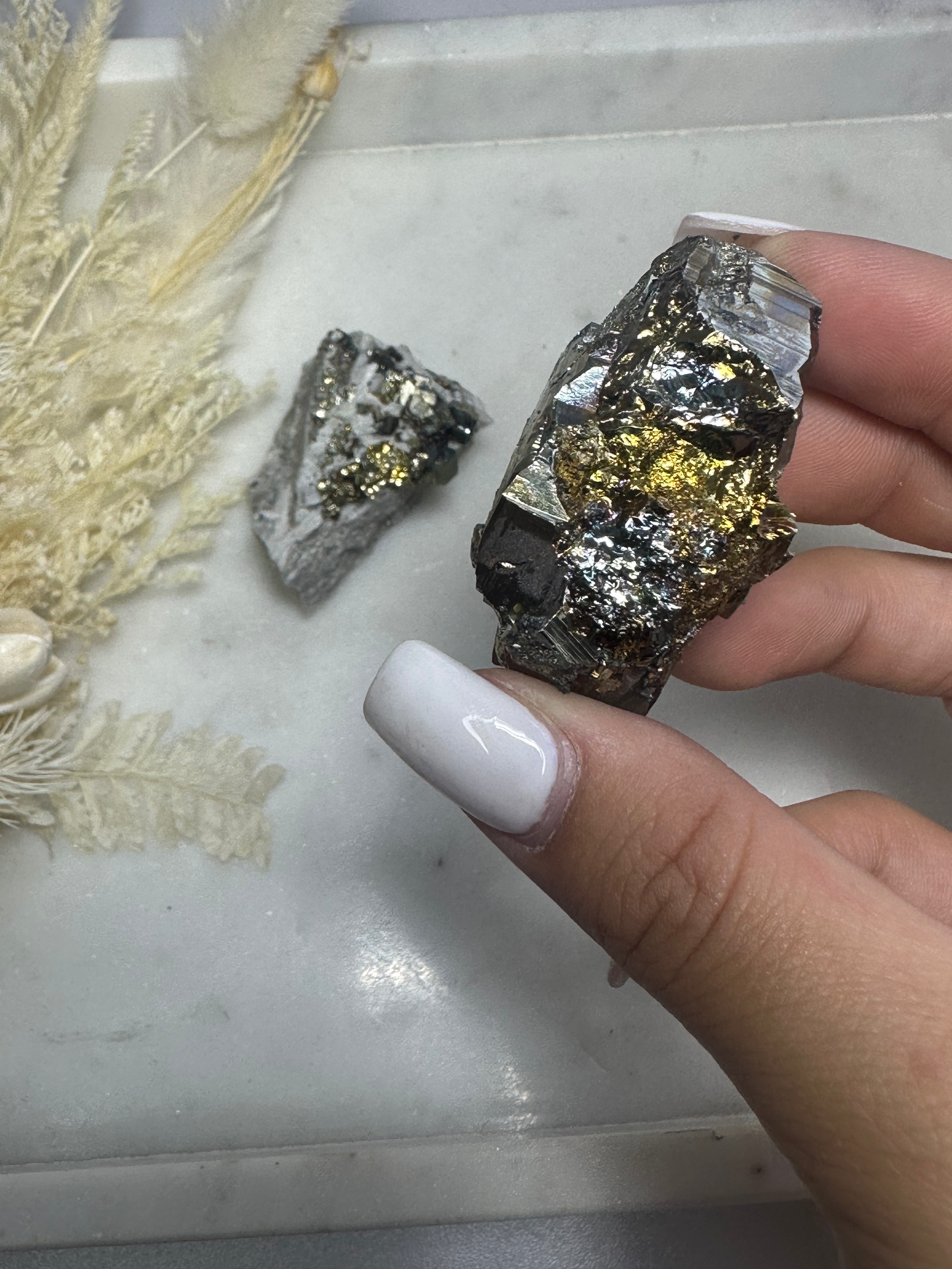 Iridescent Pyrite Cluster (Choose Your Own)