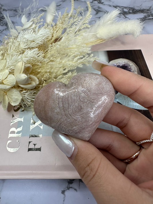 Pink Amethyst Heart #2