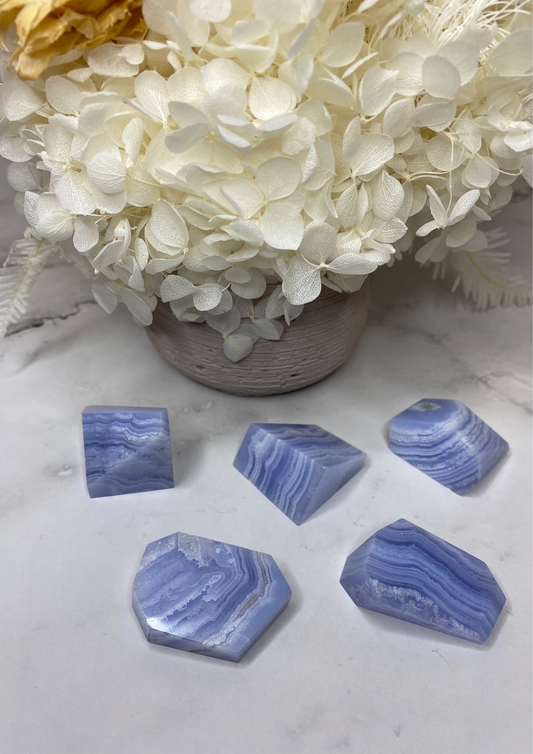 Blue Lace Agate Mini Freeforms (high quality)