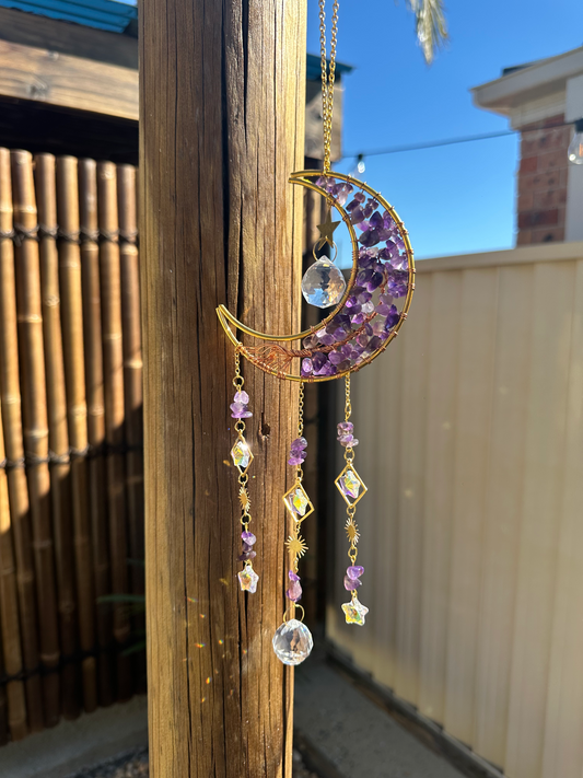 Sun Catchers (Amethyst & Clear Quartz)