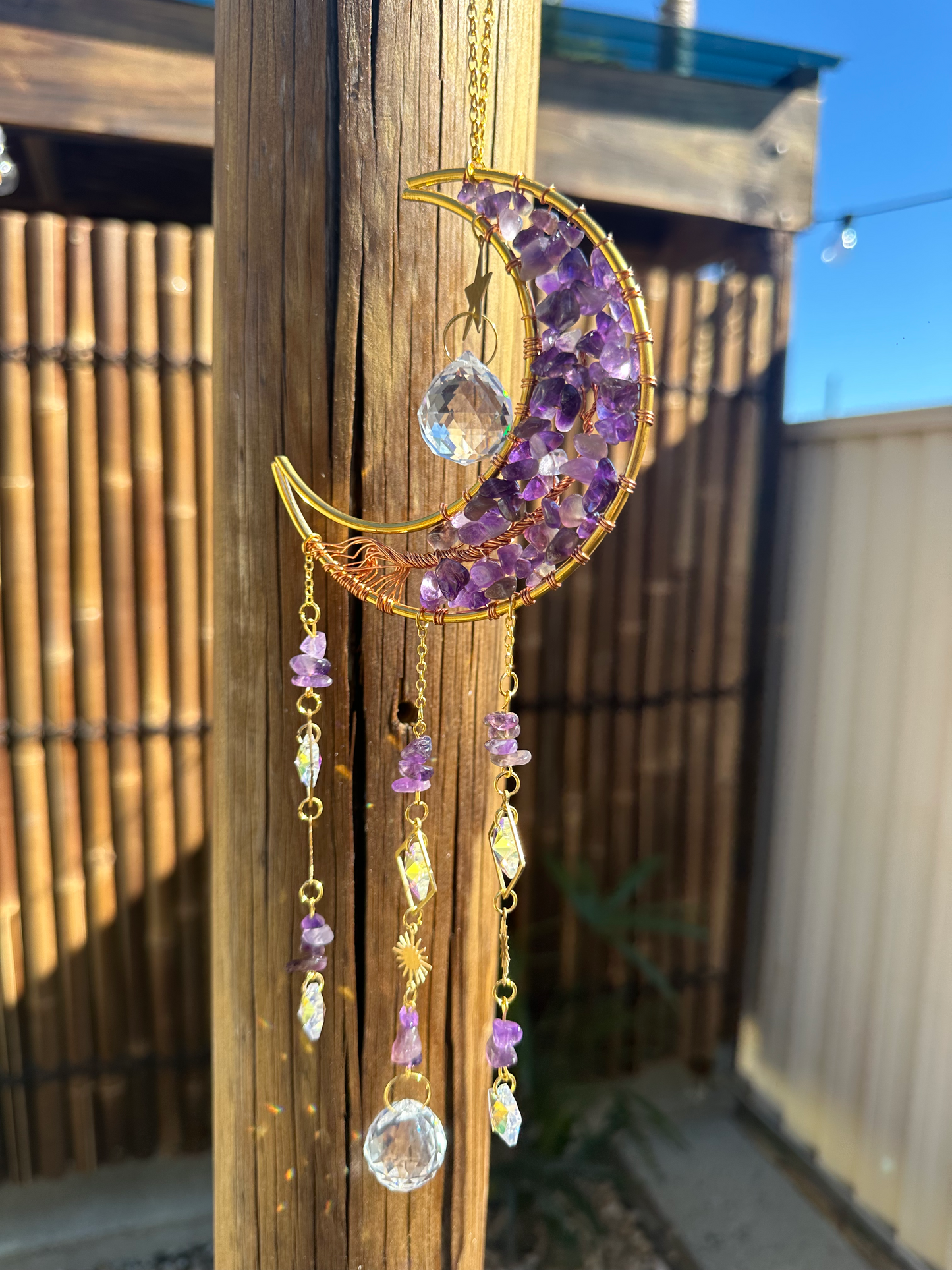 Sun Catchers (Amethyst & Clear Quartz)