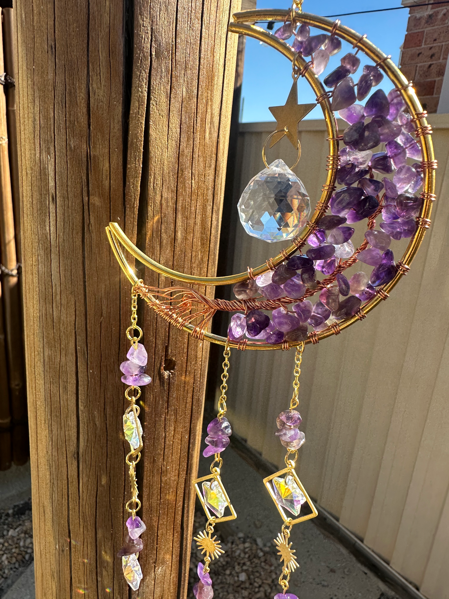 Sun Catchers (Amethyst & Clear Quartz)