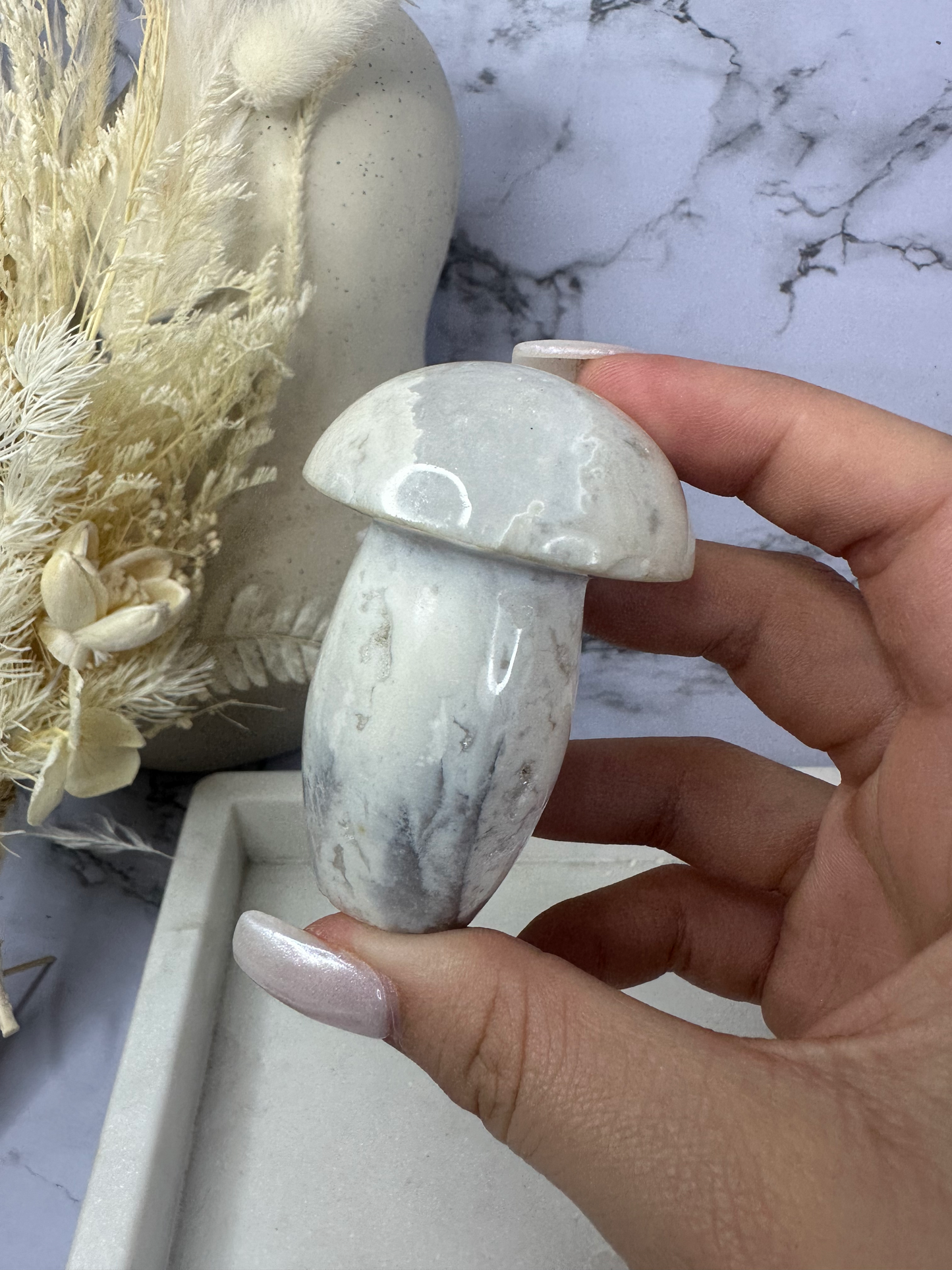 Snow Agate Carvings (Choose Your Own)