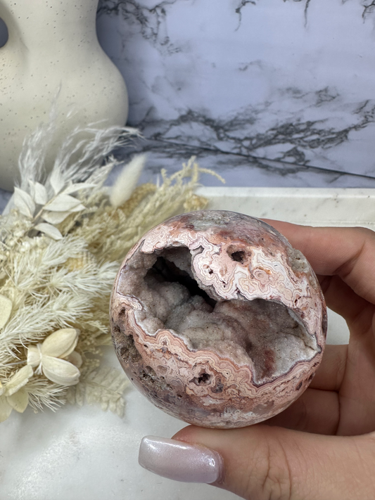 Crazy Lace Agate Sphere