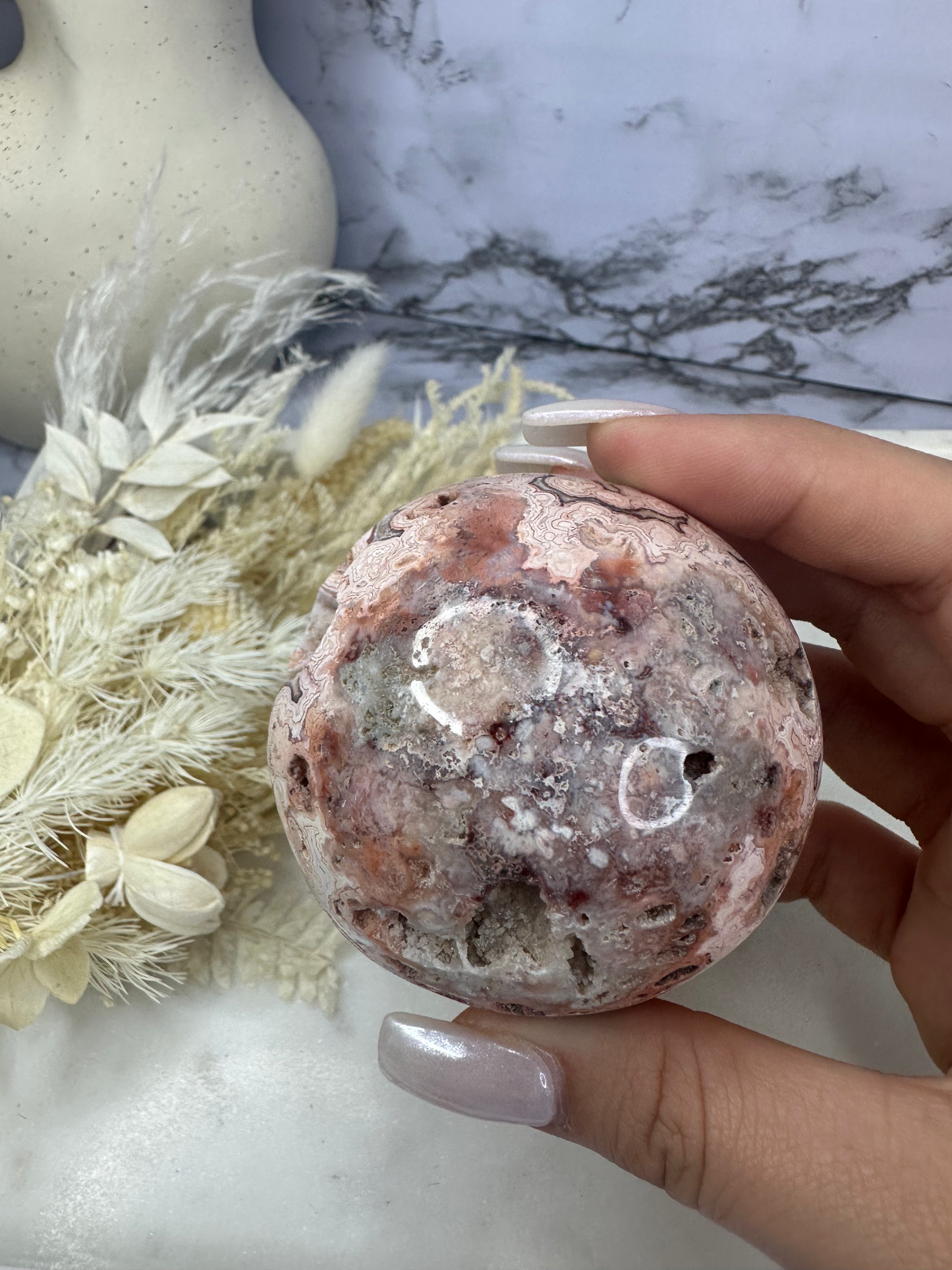 Crazy Lace Agate Sphere