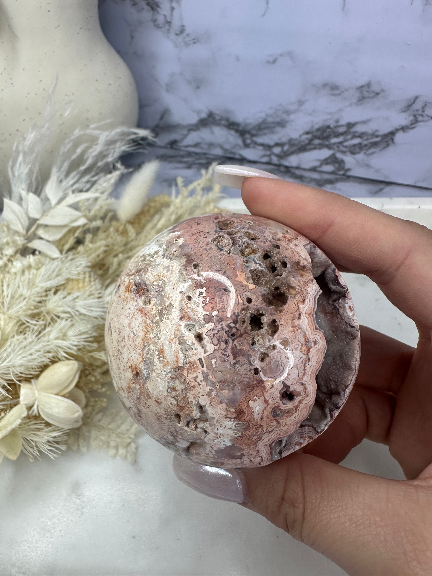 Crazy Lace Agate Sphere