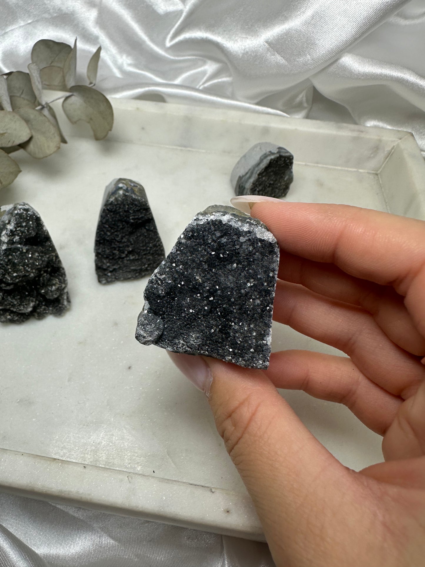 Black Amethyst Freeform Clusters (Choose Your Own)