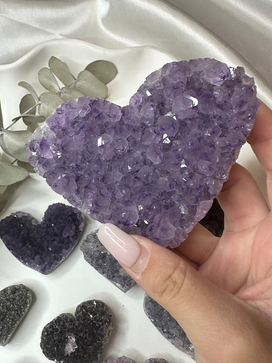 Amethyst Heart Clusters (Choose Your Own)