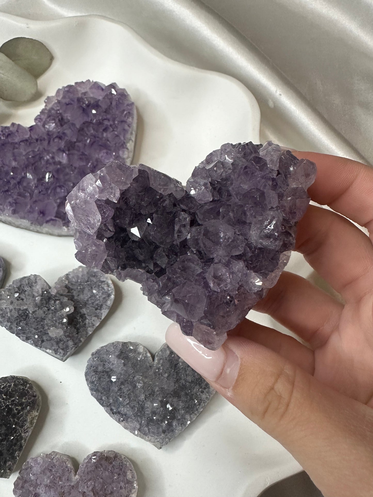 Amethyst Heart Clusters (Choose Your Own)