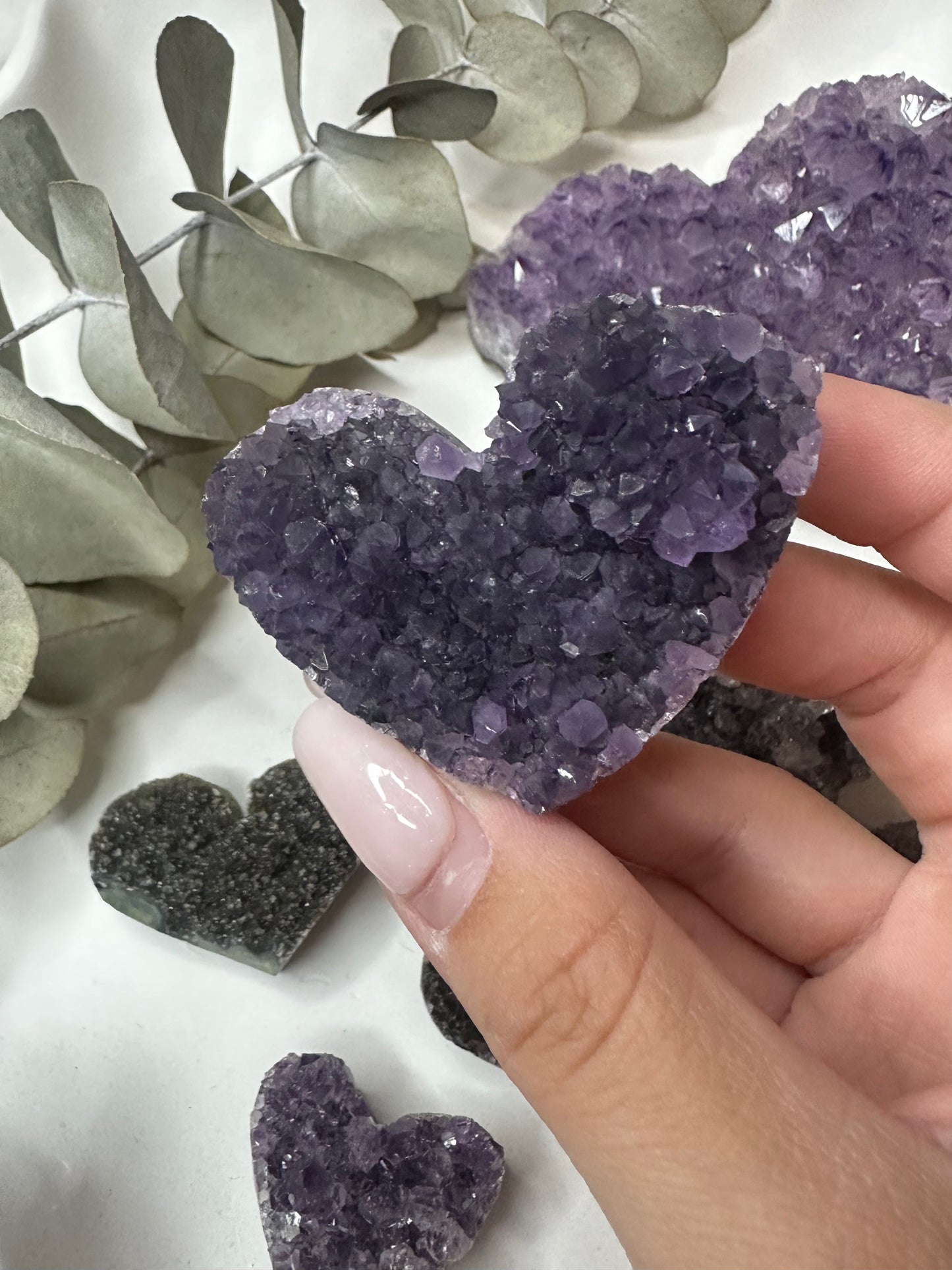 Amethyst Heart Clusters (Choose Your Own)