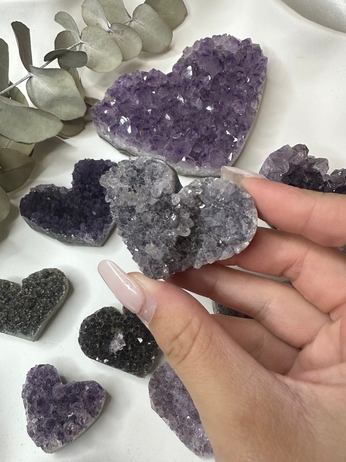 Amethyst Heart Clusters (Choose Your Own)