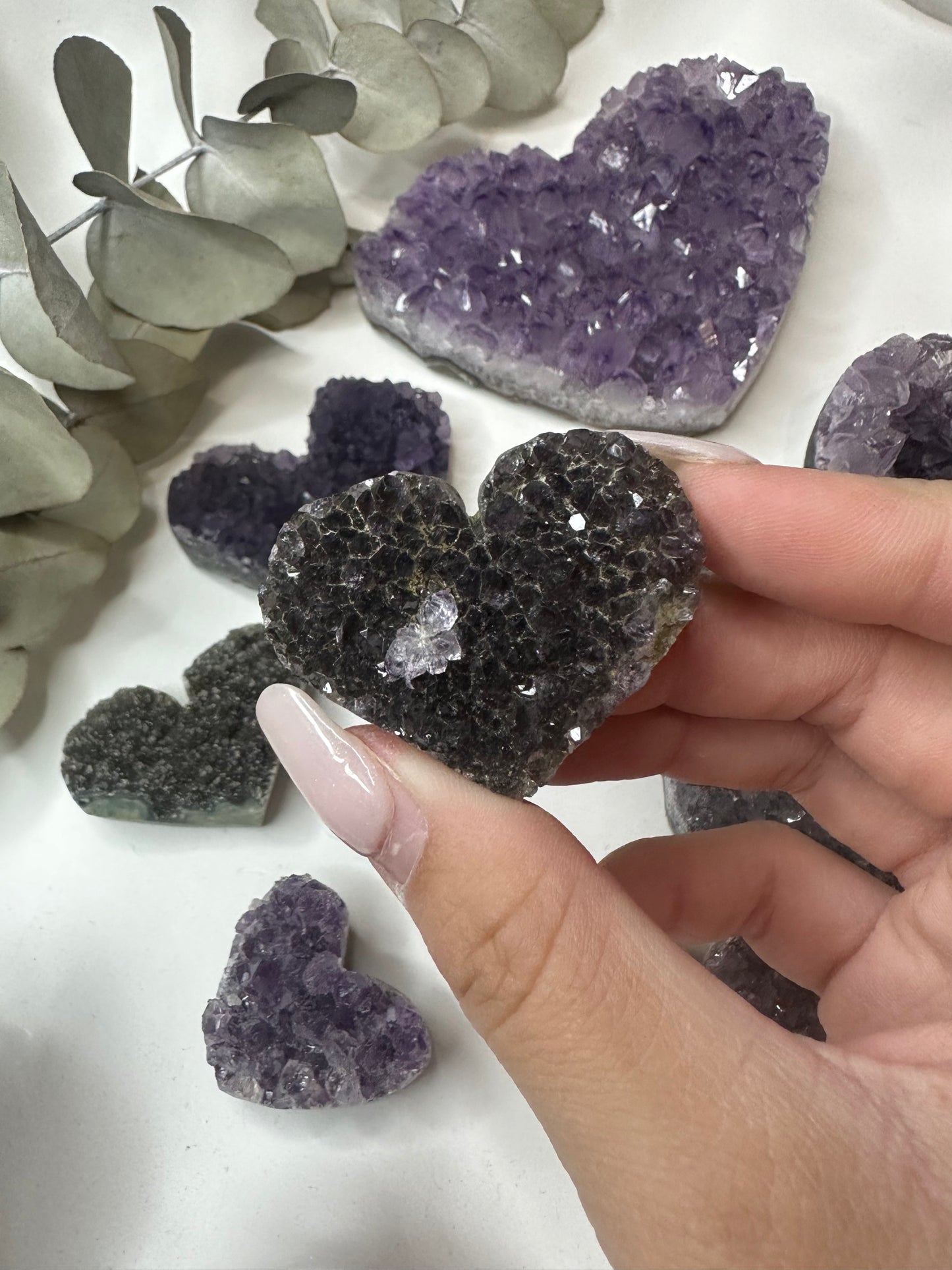 Amethyst Heart Clusters (Choose Your Own)