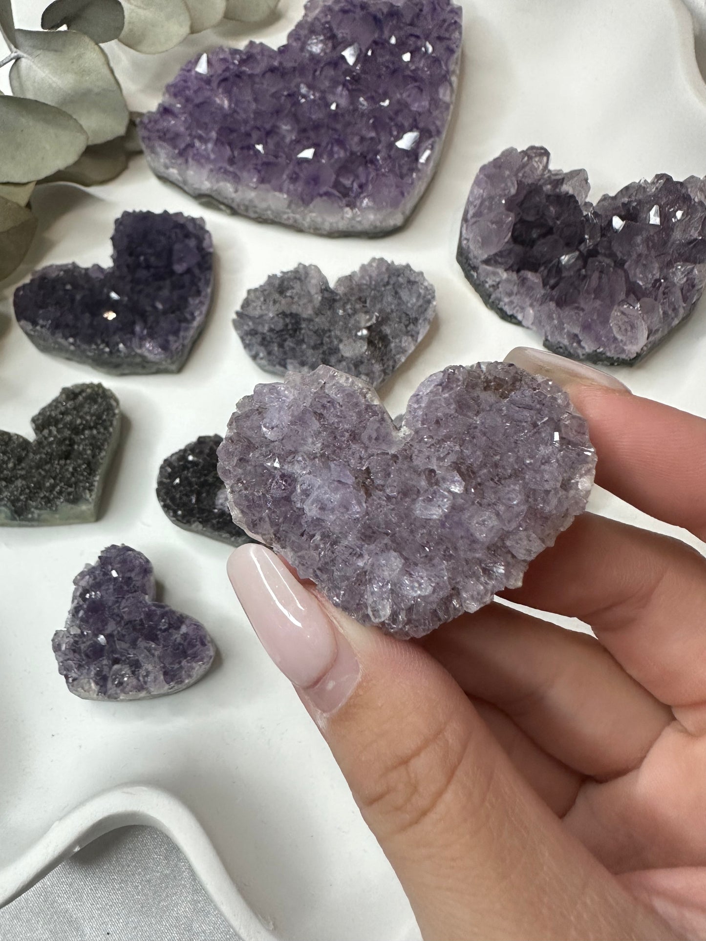 Amethyst Heart Clusters (Choose Your Own)