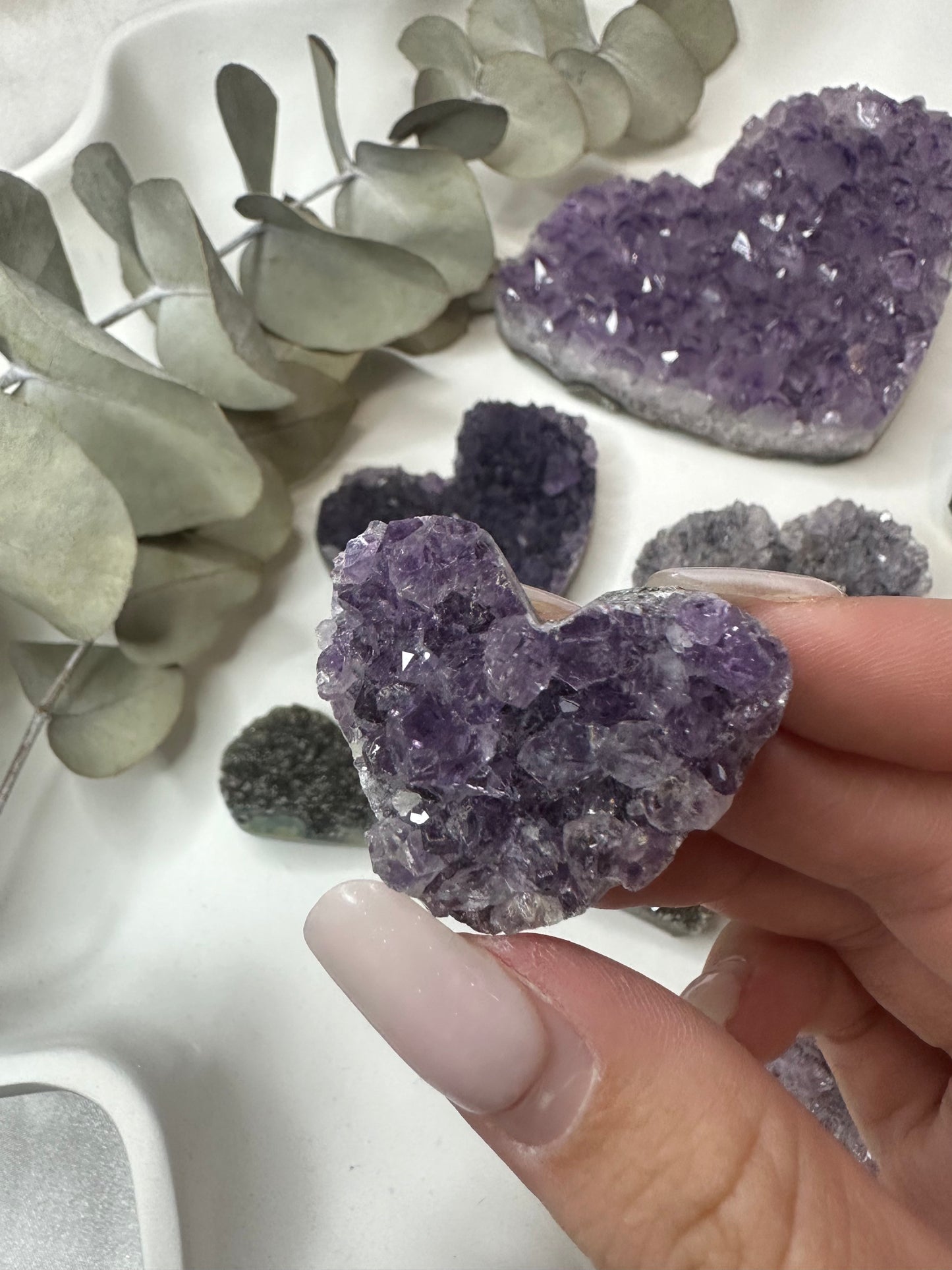 Amethyst Heart Clusters (Choose Your Own)