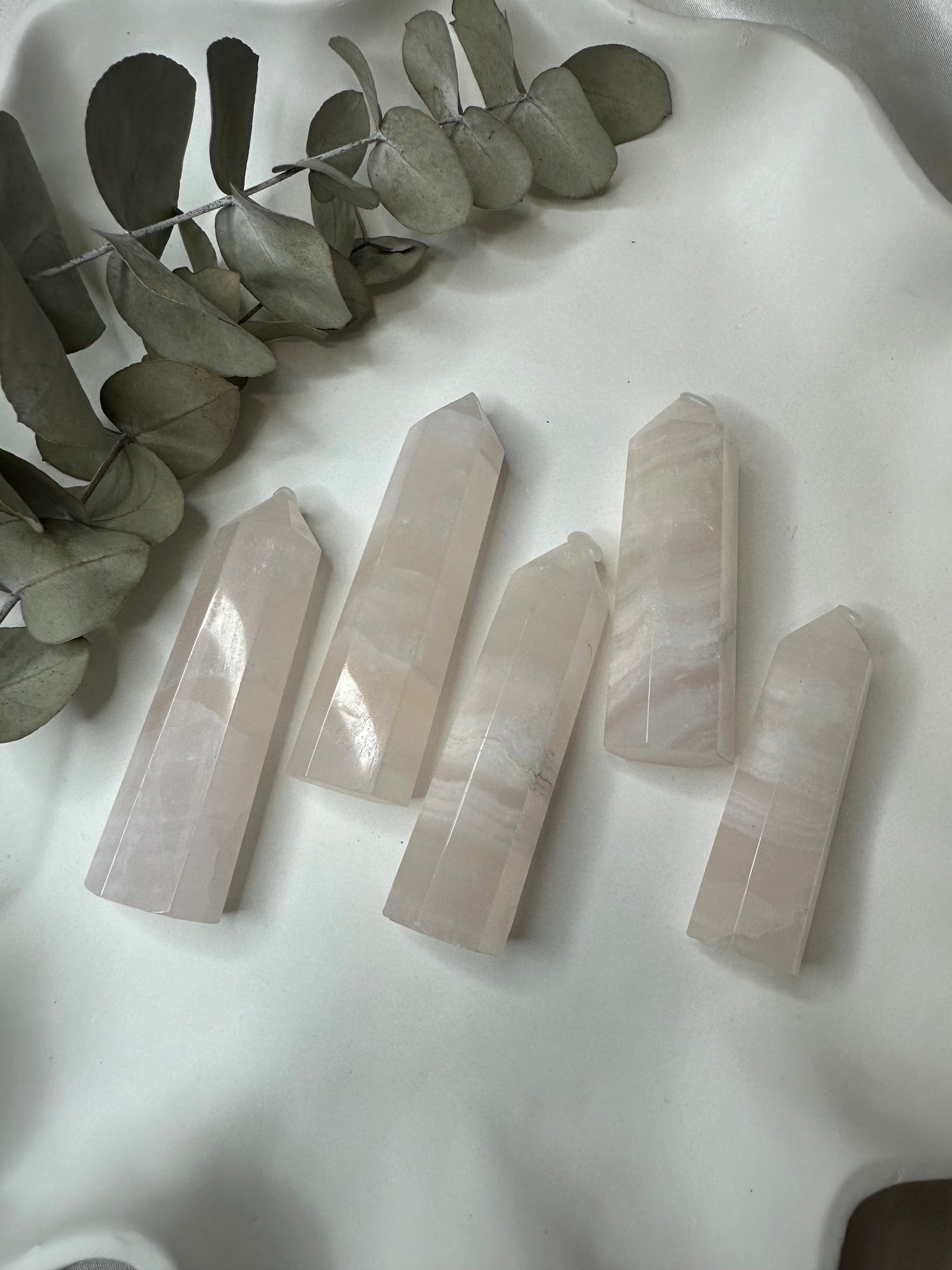 Pink Mangano Calcite Towers