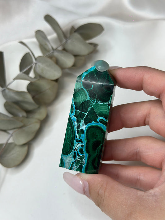 Malachite X Chrysocolla Tower #2