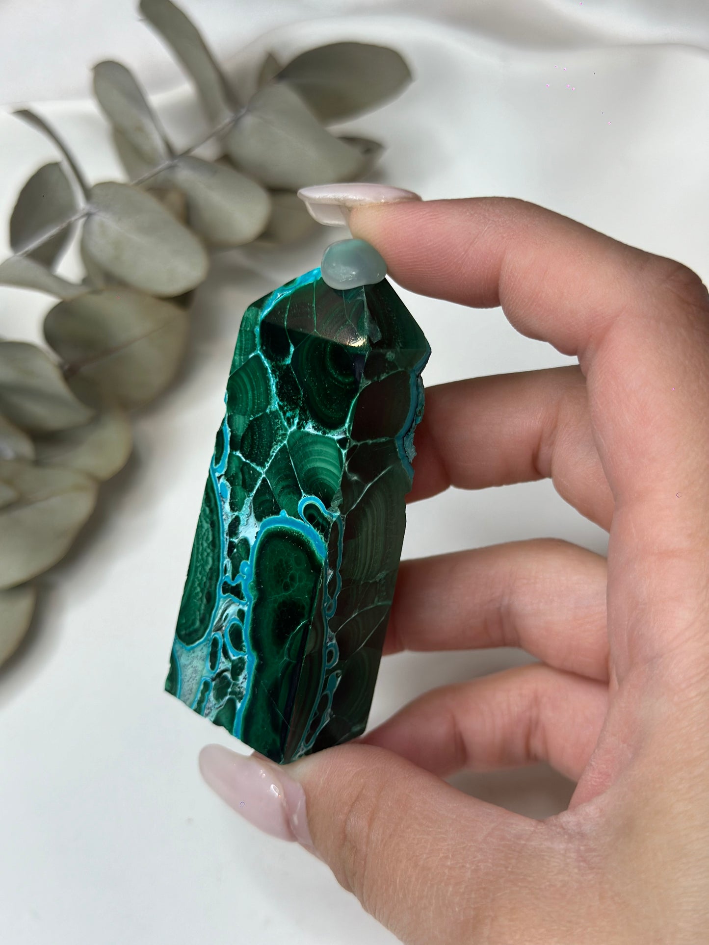 Malachite X Chrysocolla Tower #2