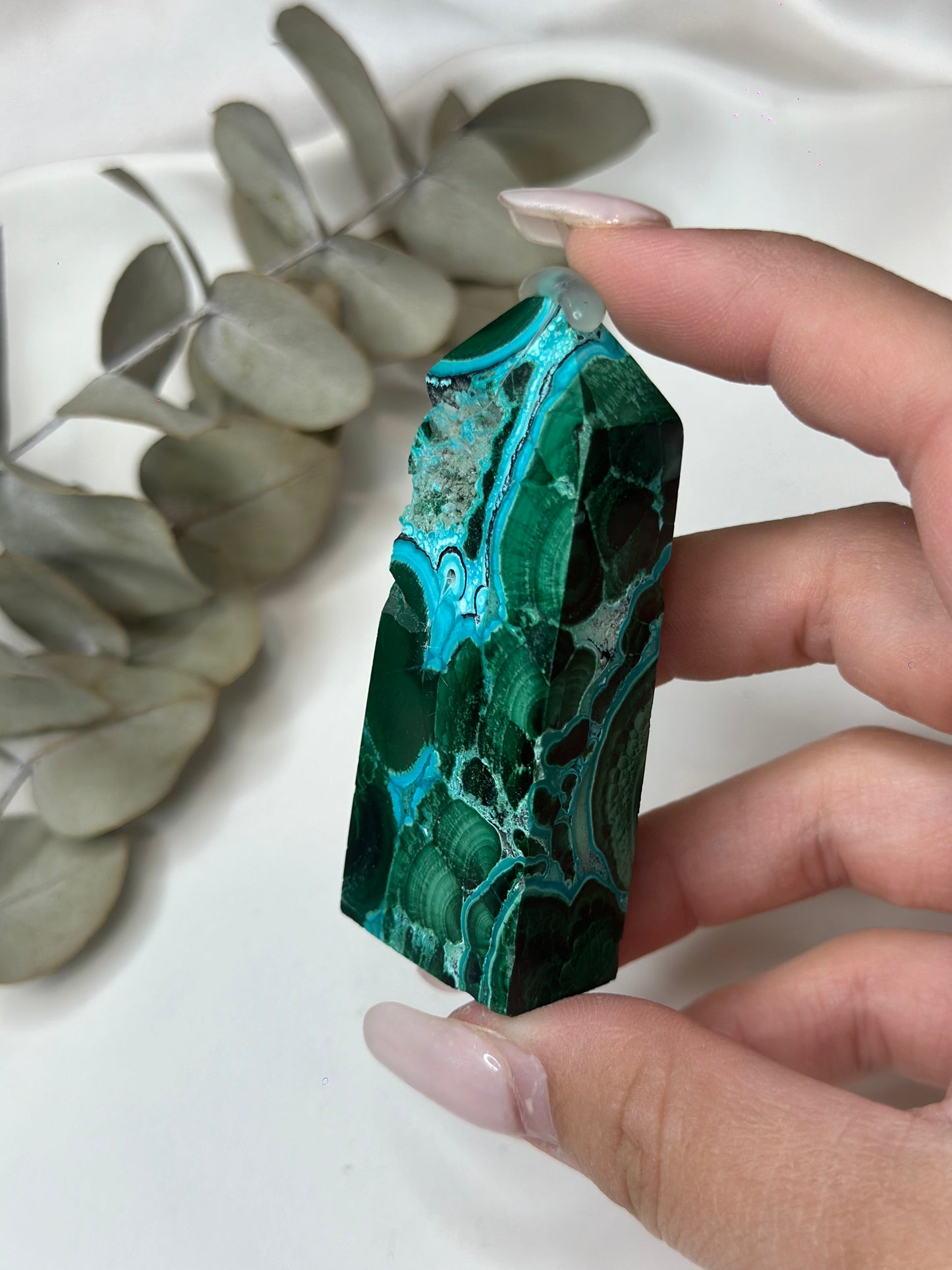 Malachite X Chrysocolla Tower #2