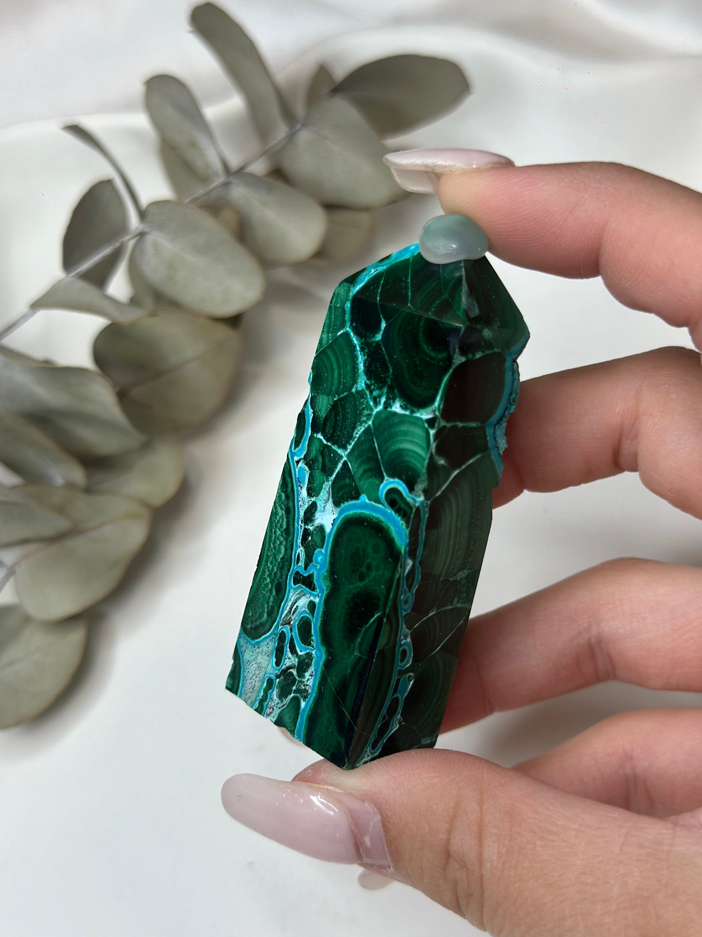 Malachite X Chrysocolla Tower #2