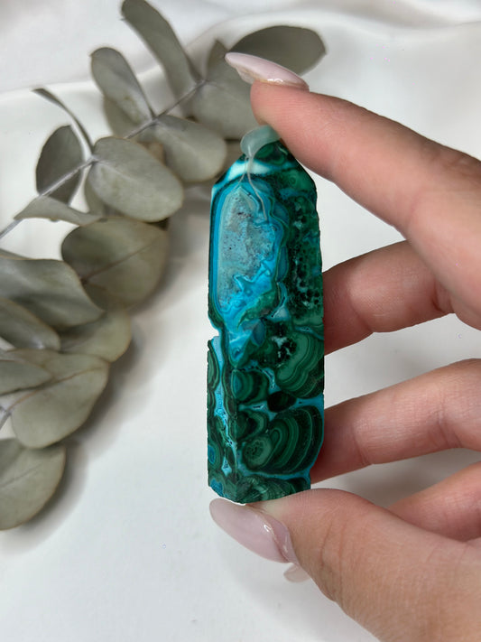 Malachite X Chrysocolla Tower #6