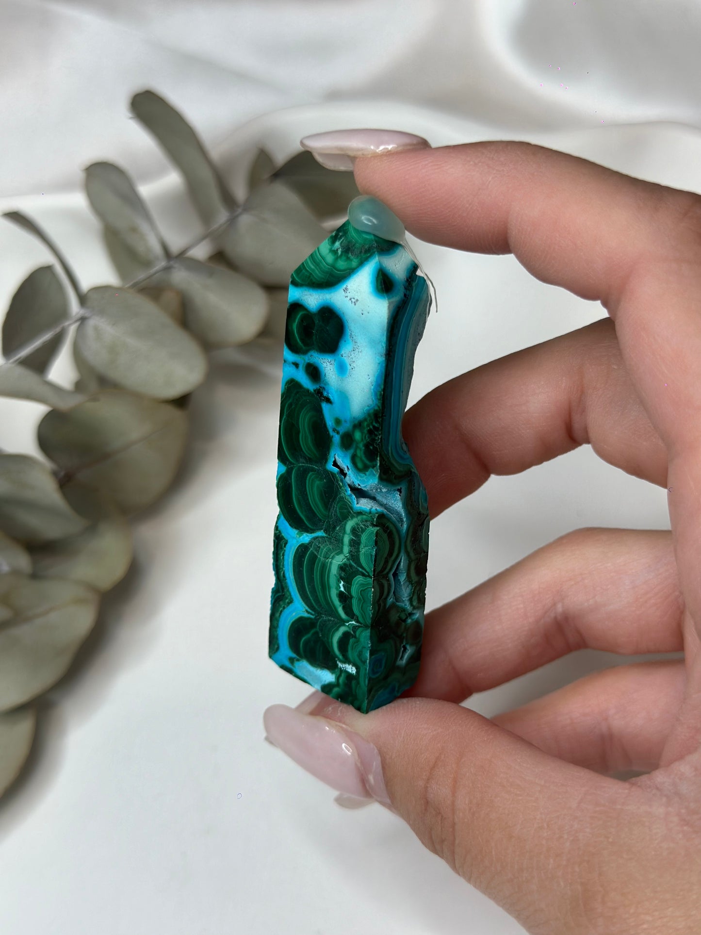 Malachite X Chrysocolla Tower #6