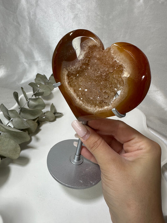 Carnelian Heart on a Stand #4