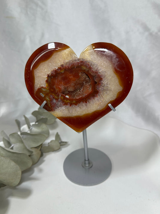 Carnelian Heart on a Stand #2