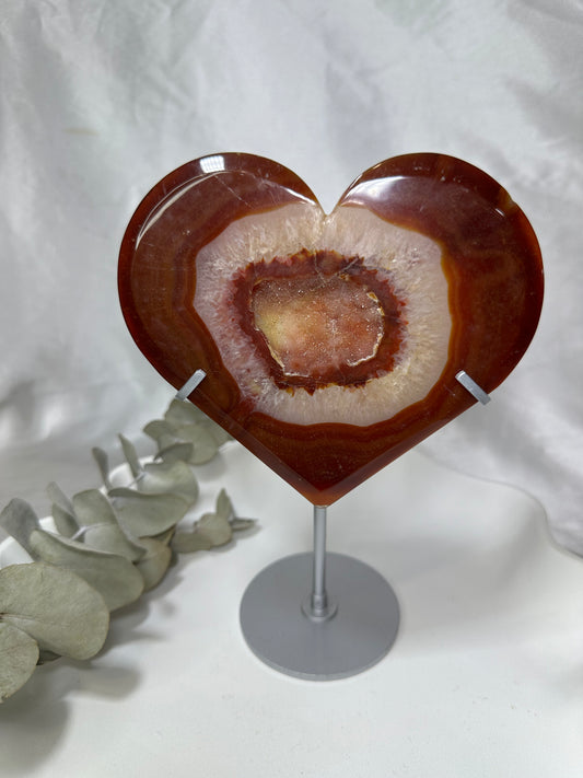 Carnelian Heart on a Stand #1