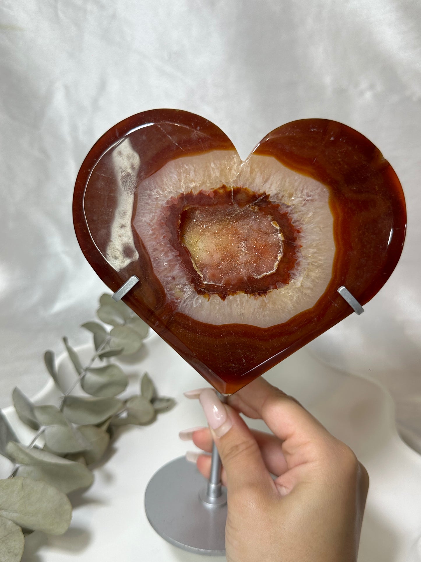 Carnelian Heart on a Stand #1