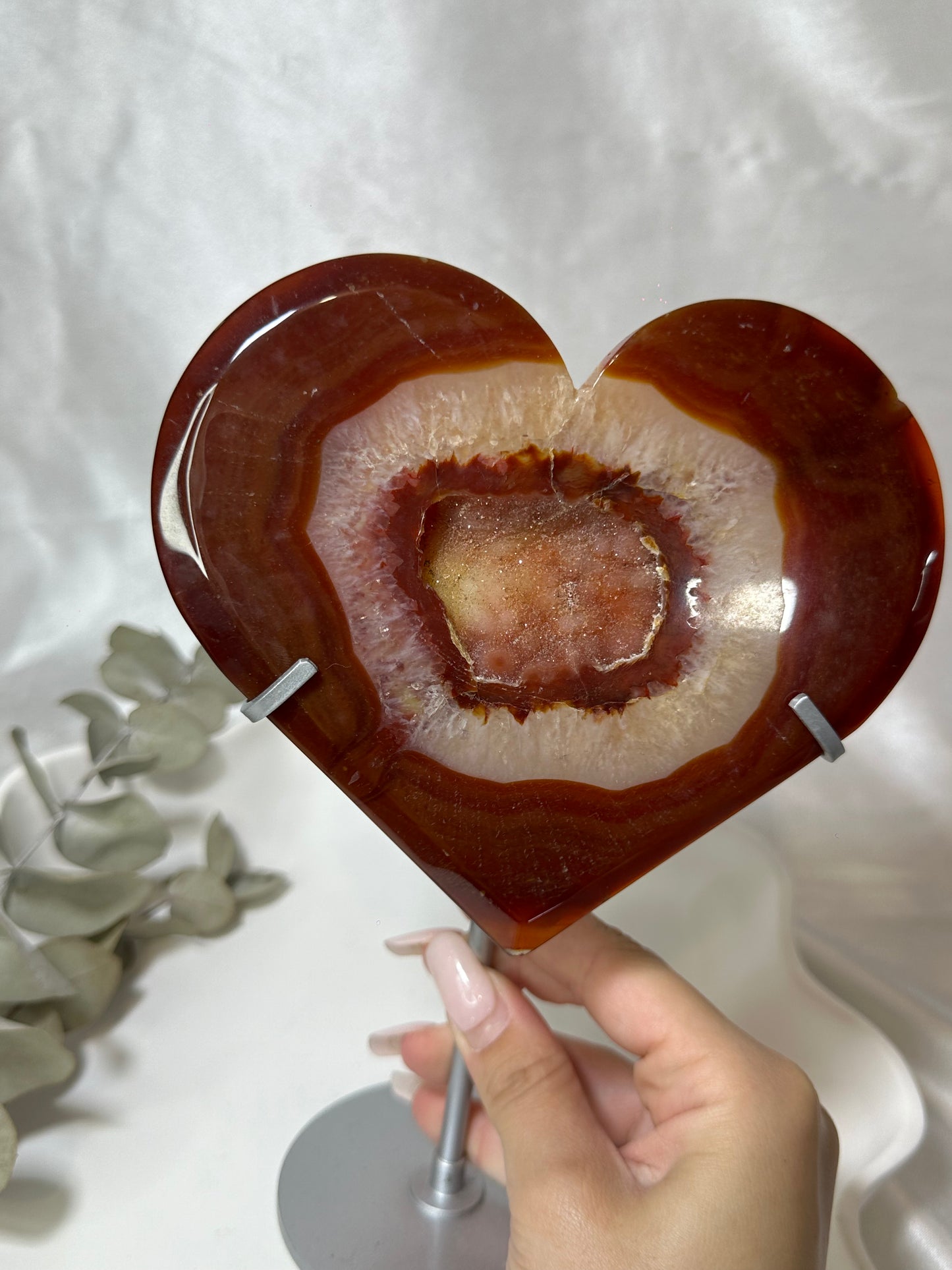 Carnelian Heart on a Stand #1