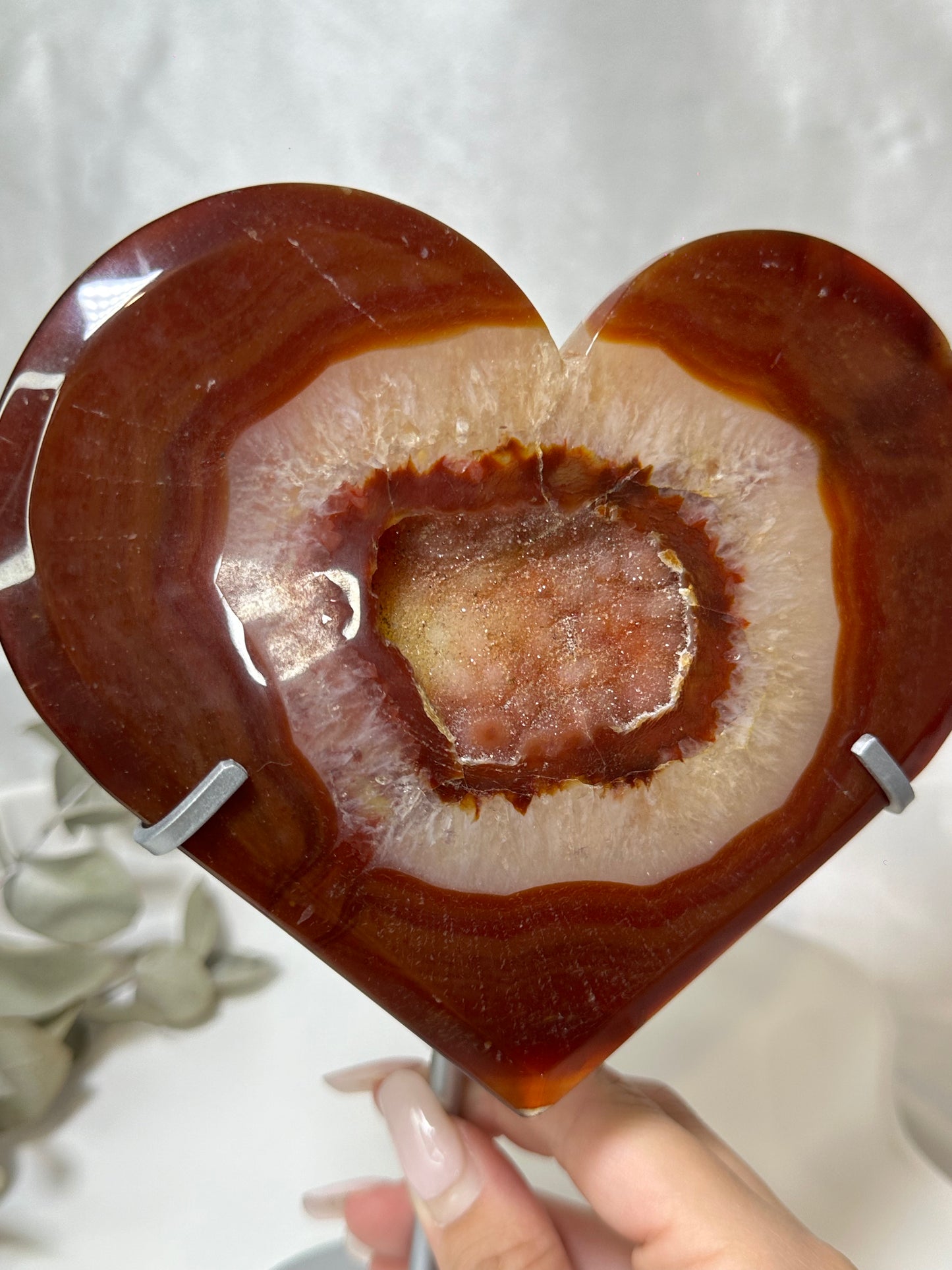 Carnelian Heart on a Stand #1