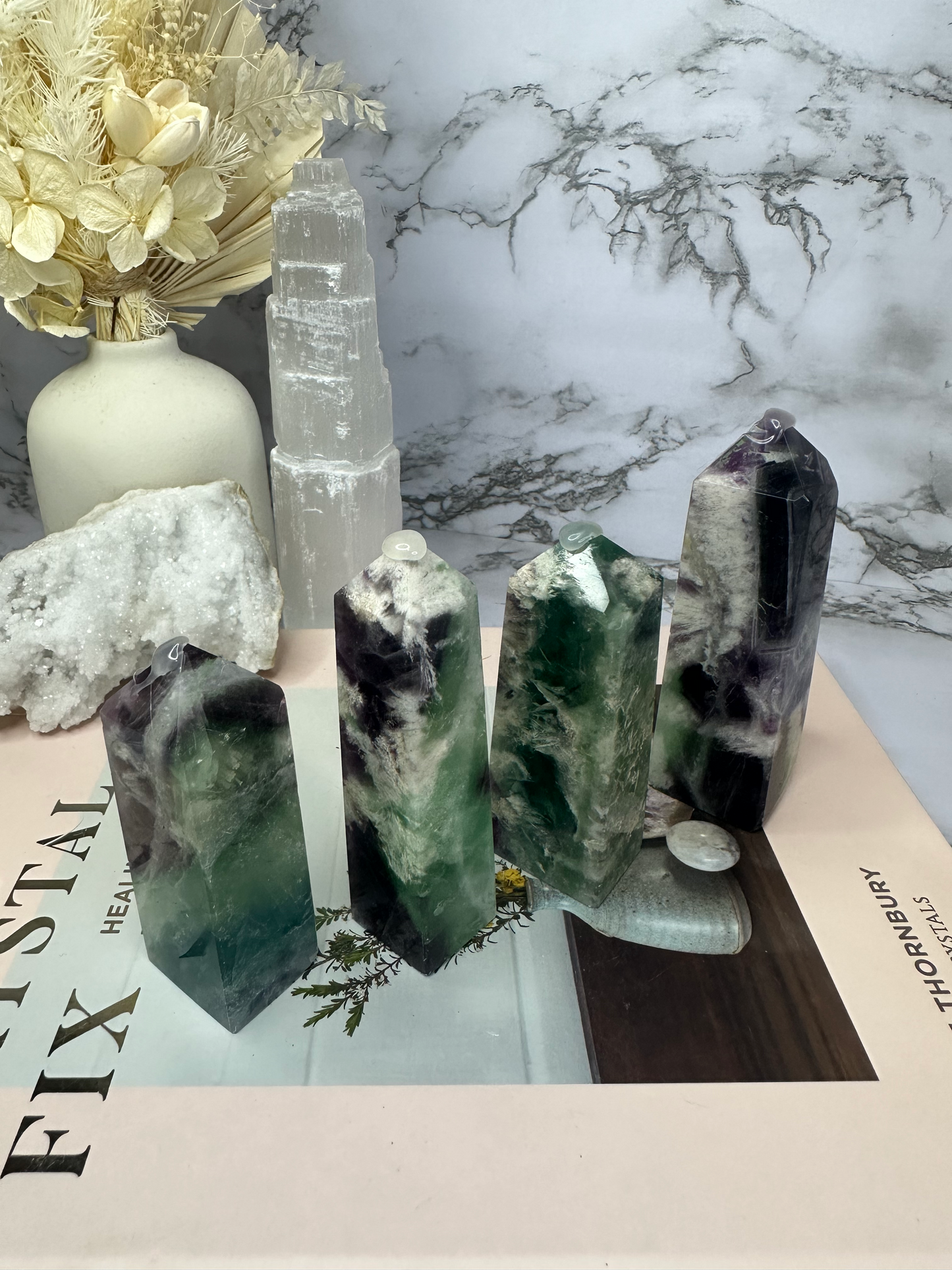 Feathered Fluorite Towers (Choose Your Own)