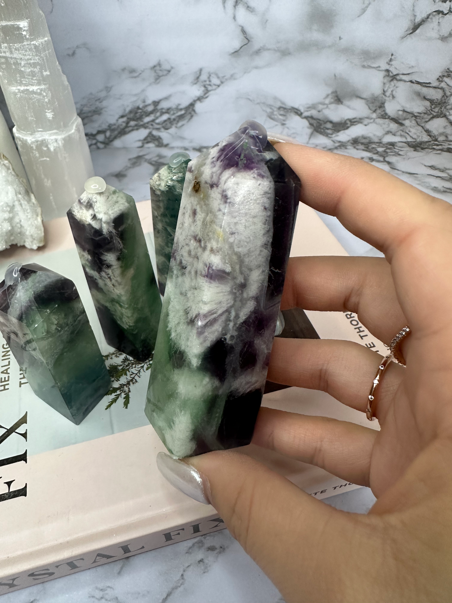 Feathered Fluorite Towers (Choose Your Own)