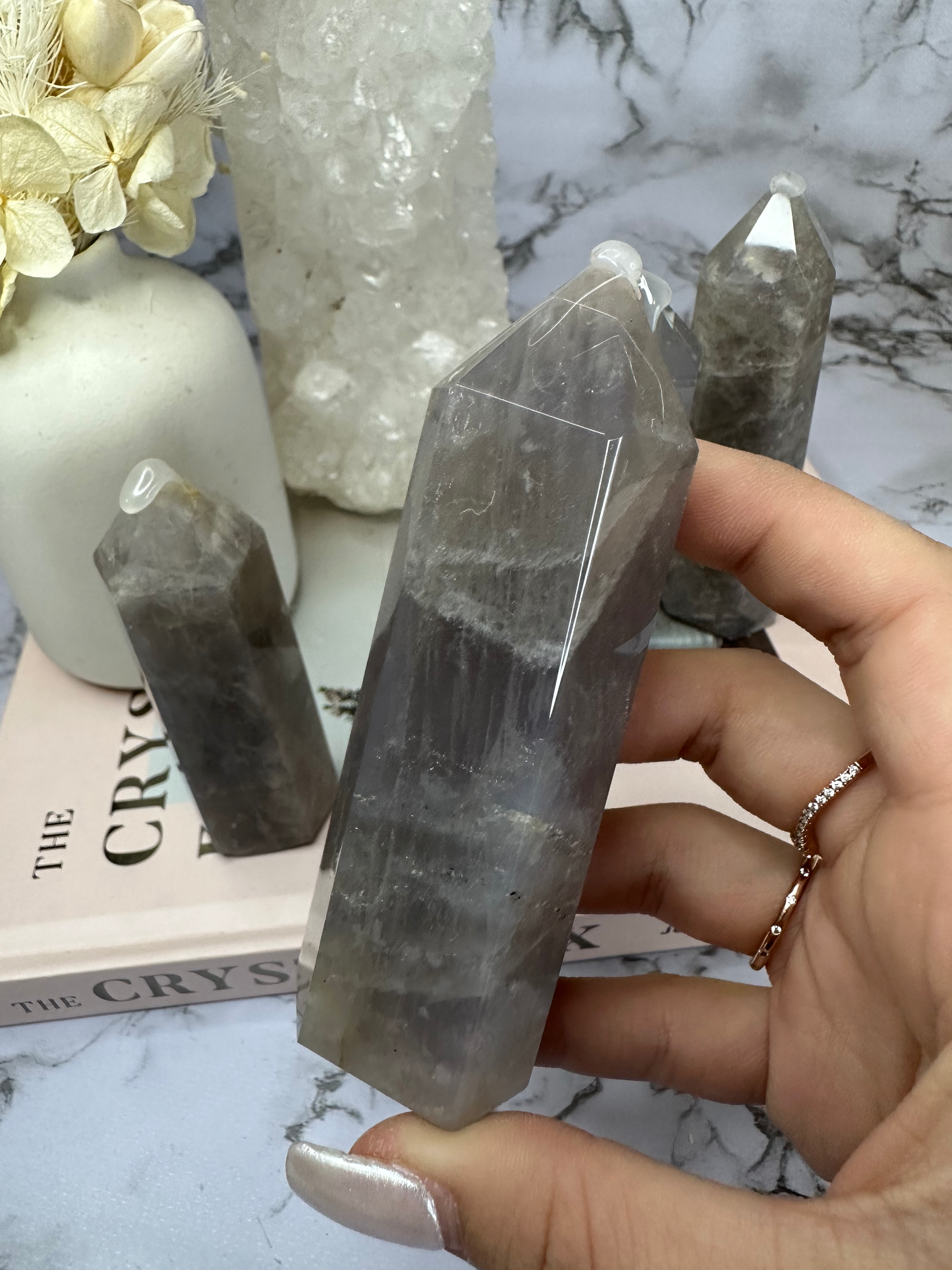 Blue Rose Quartz Towers (Choose Your Own)