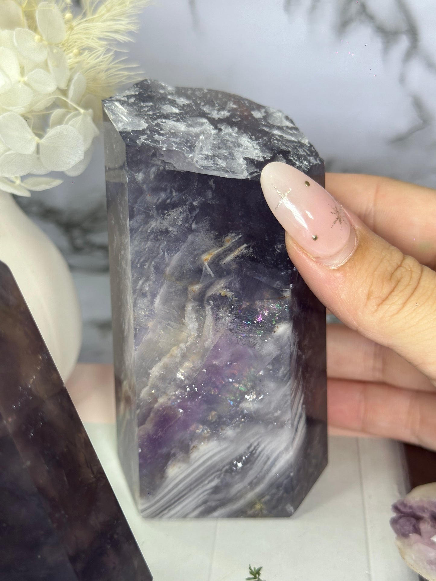 Fluorite Statement Tower #2 (Damaged)