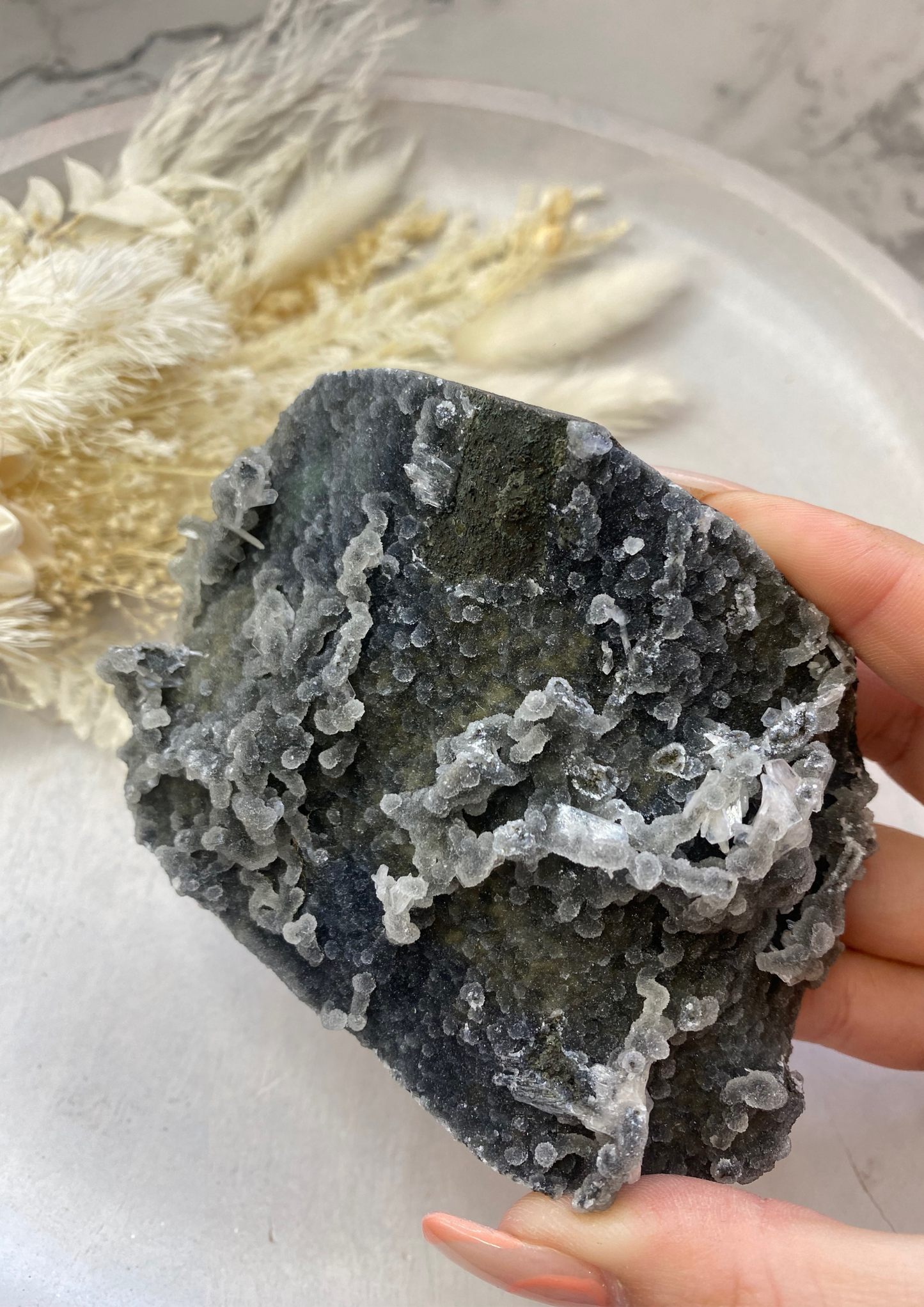 Black Stalactite Chalcedony Cluster #4