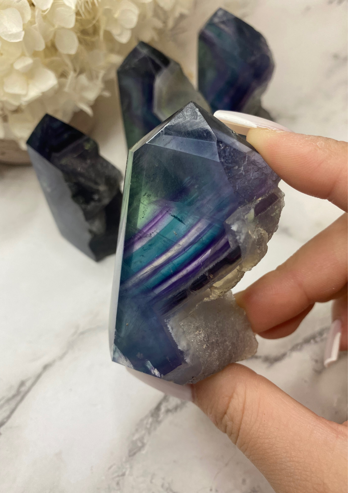 Druzy Fluorite M Towers (Choose Your Own)