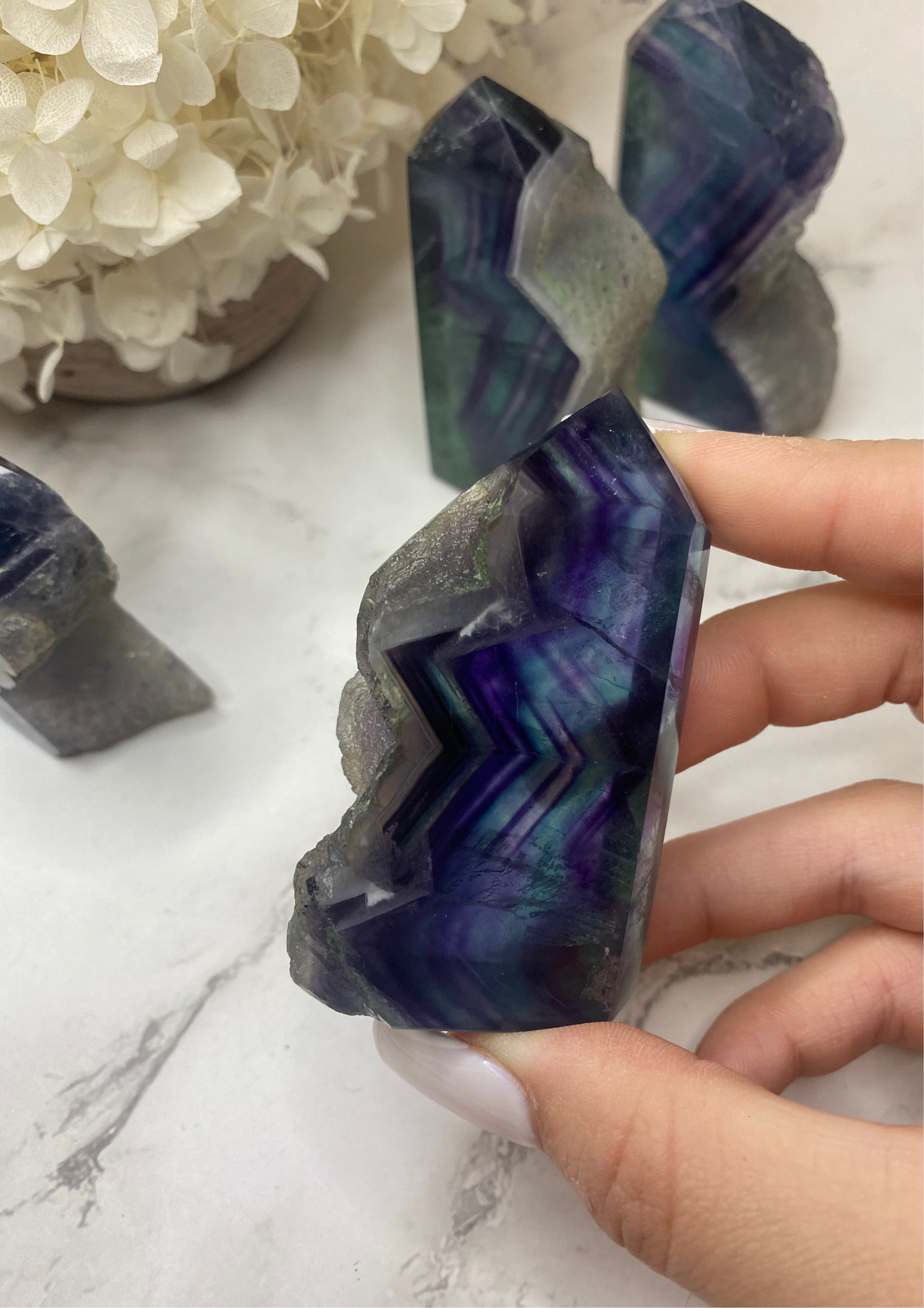 Druzy Fluorite M Towers (Choose Your Own)