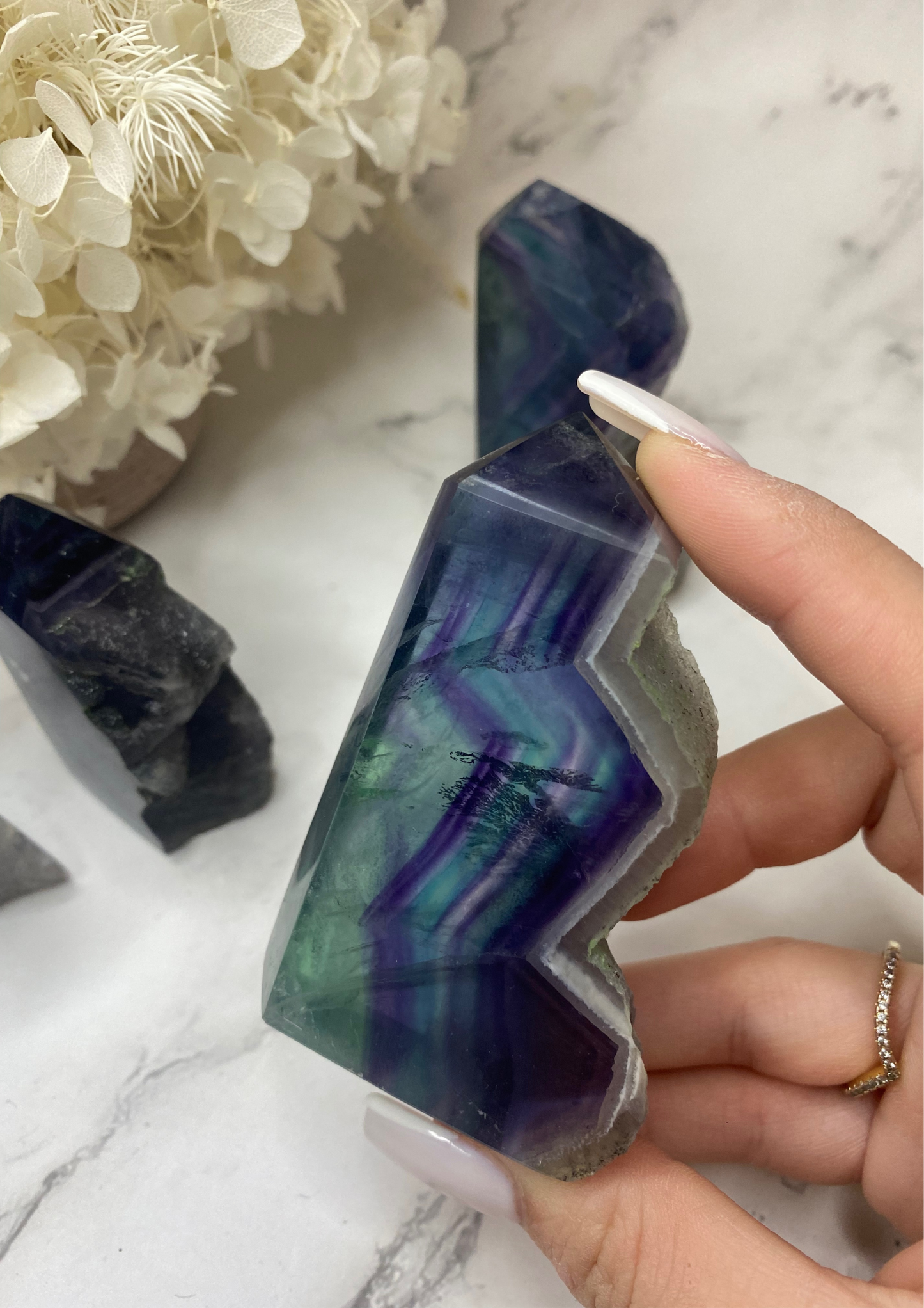 Druzy Fluorite M Towers (Choose Your Own)