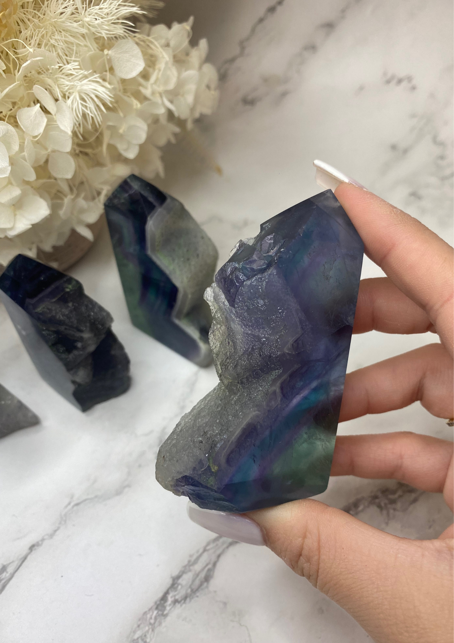 Druzy Fluorite M Towers (Choose Your Own)