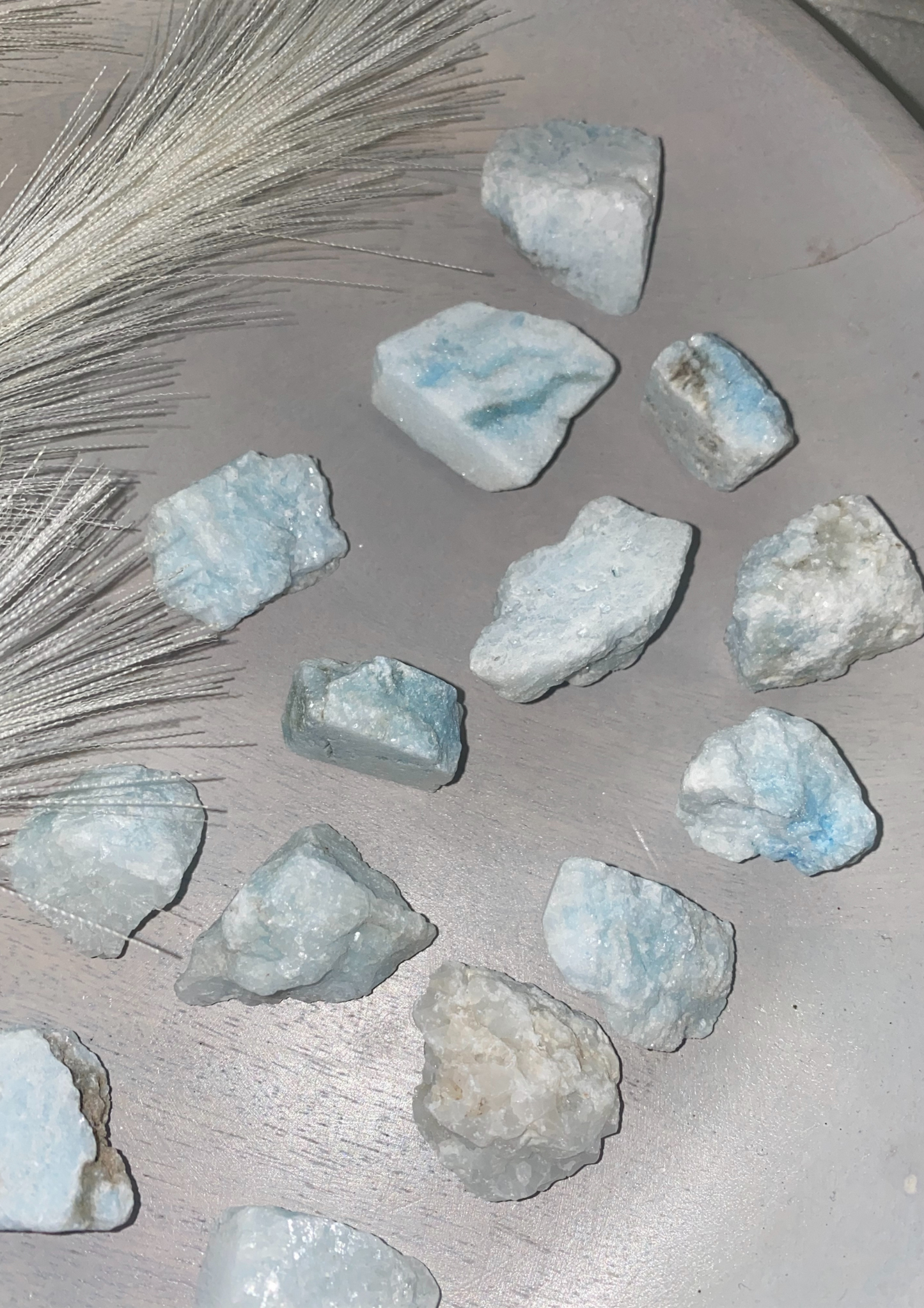 Blue Aragonite Raw Chunks