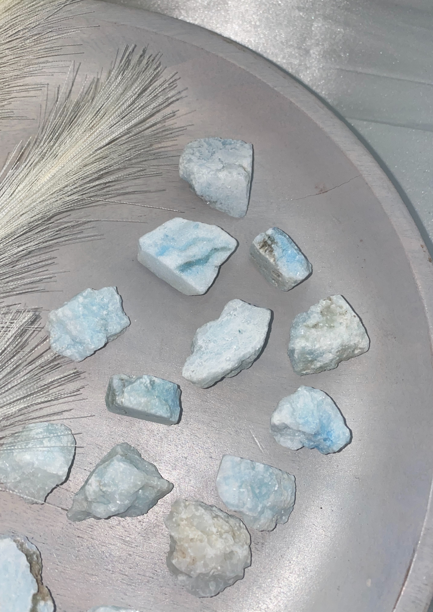 Blue Aragonite Raw Chunks