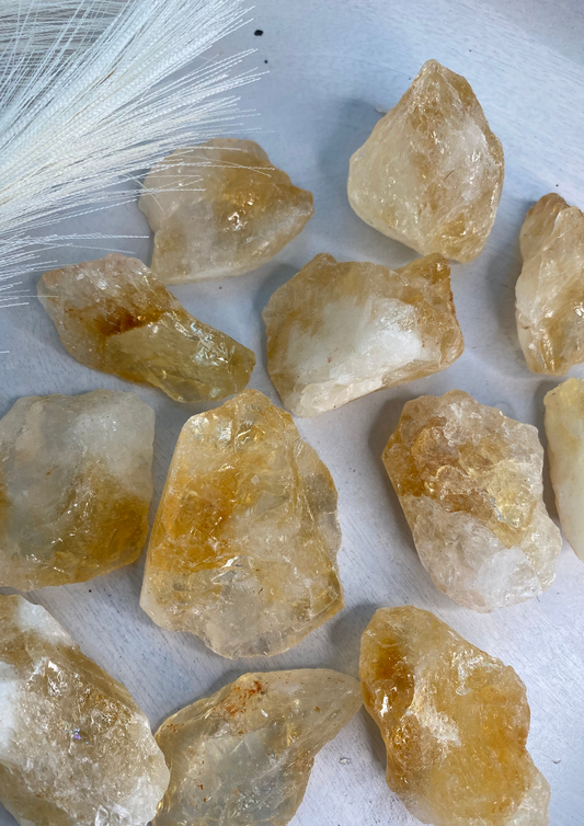 Citrine/Heat Treated Amethyst Medium Raw Chunks