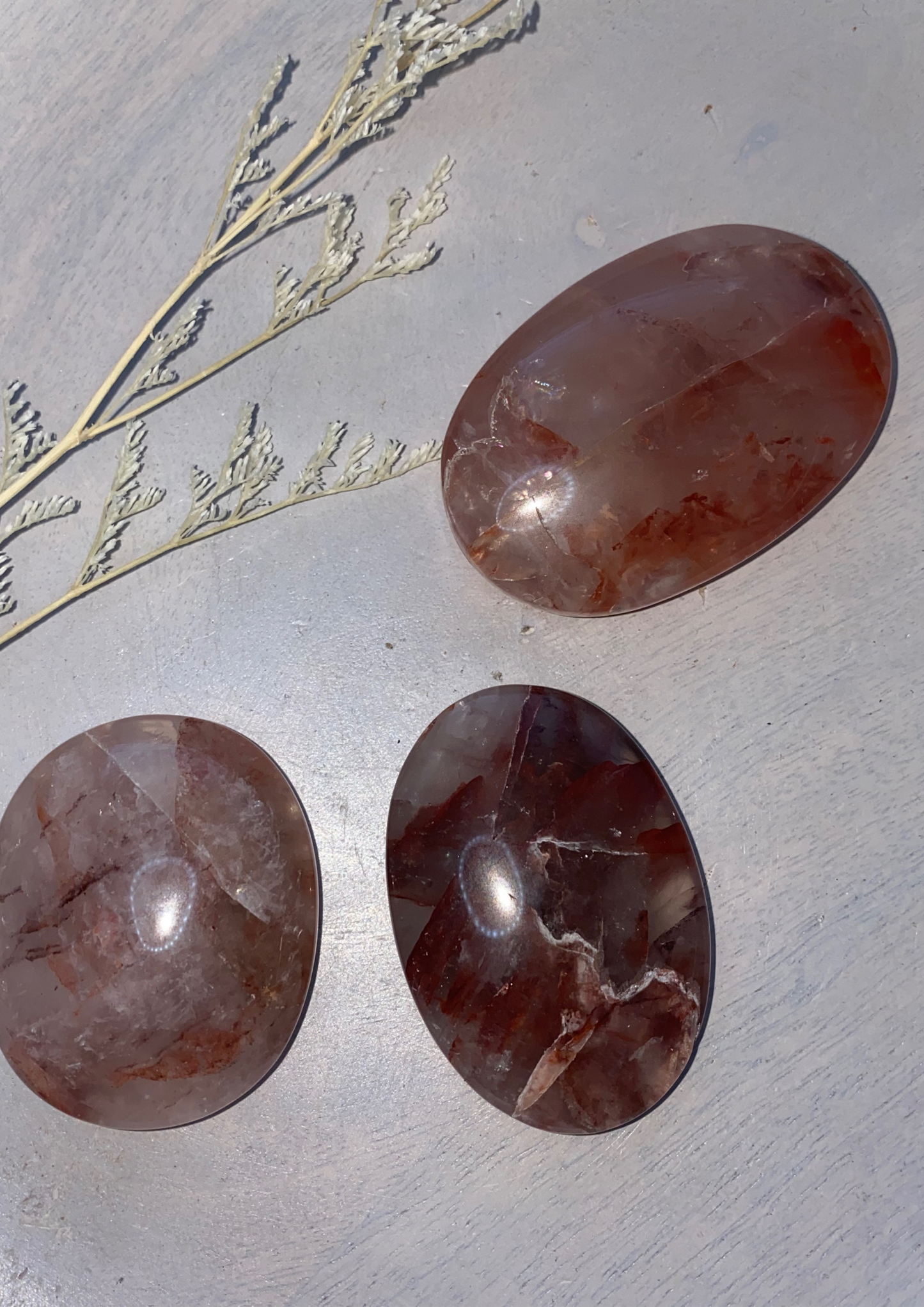 Fire Quartz Palmstone