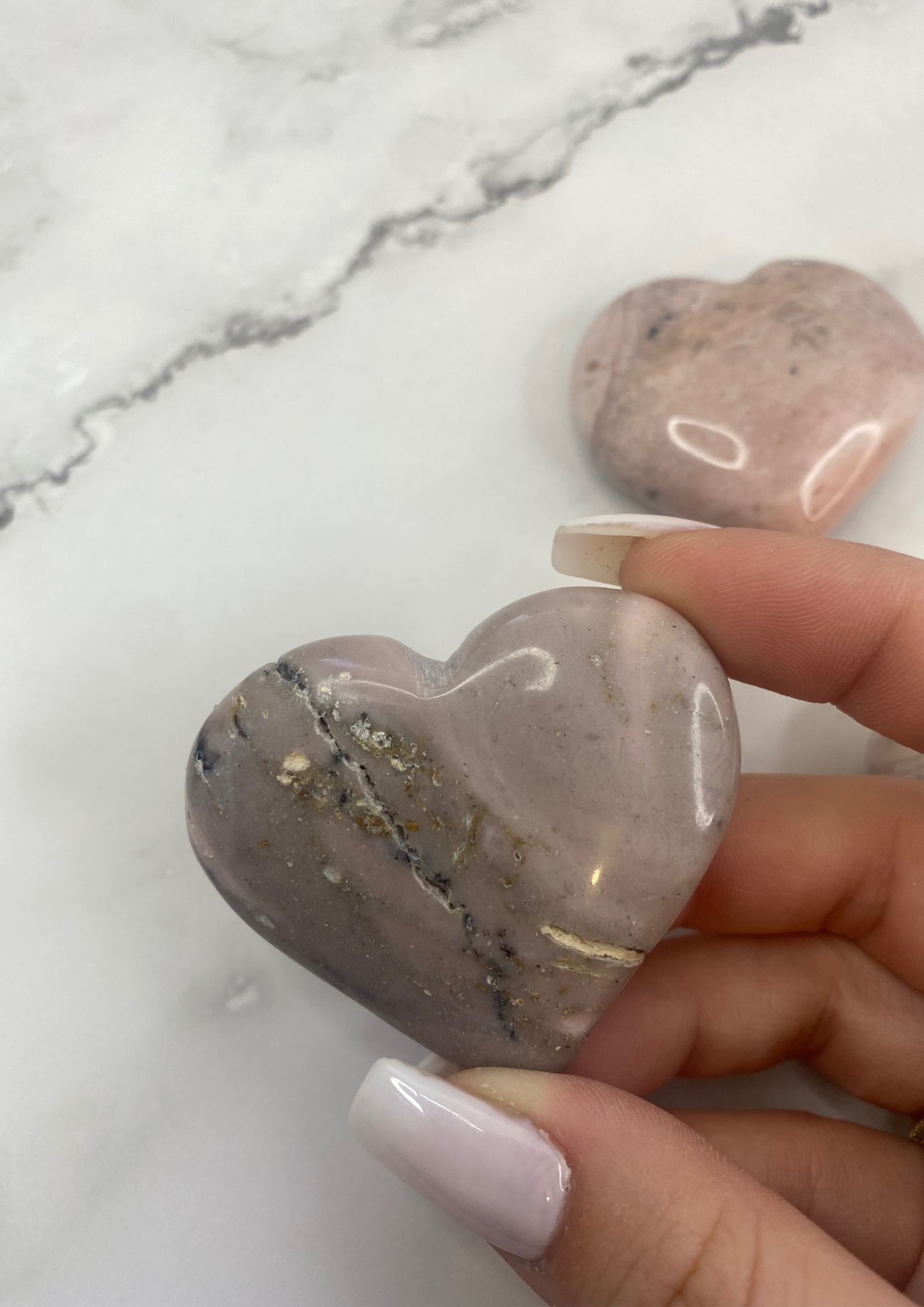 Pink Opal Hearts (pick your own)