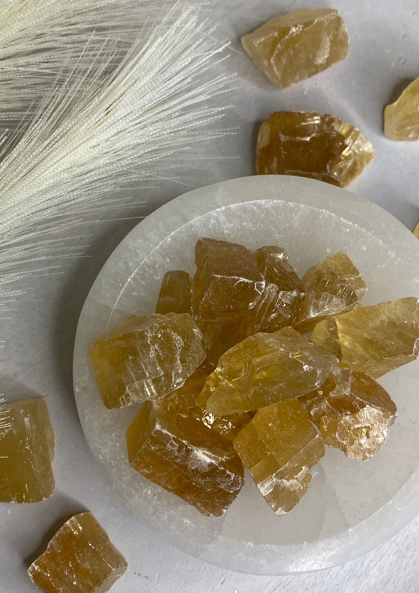 Honey Calcite Mini Raw Chunks